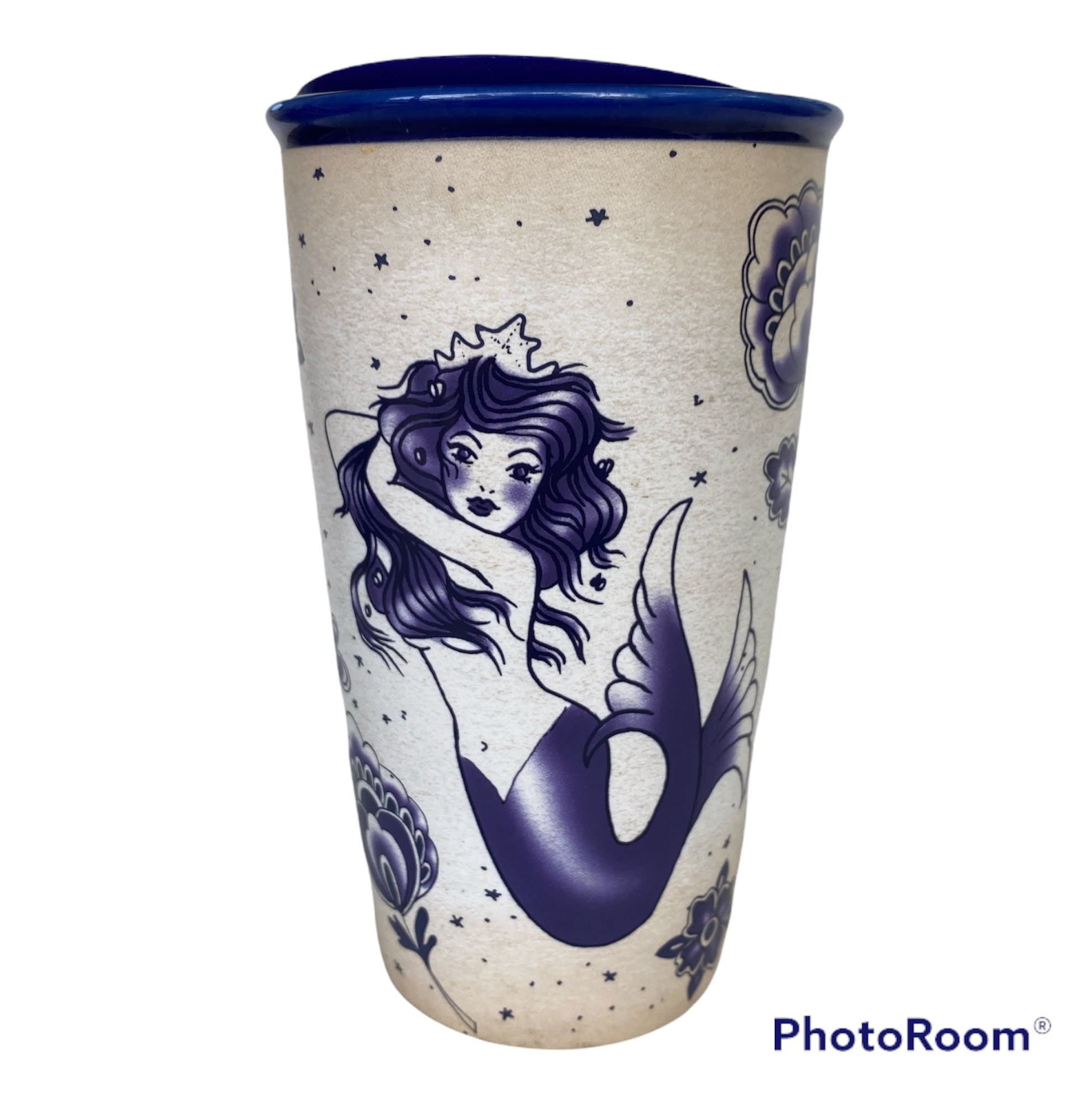 mermaid starbucks travel mug