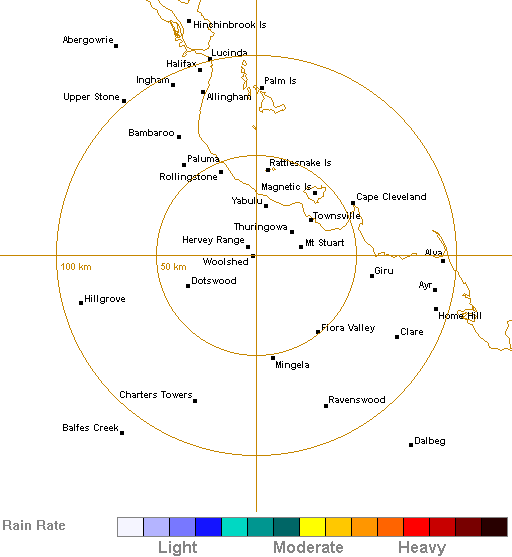 128 km townsville radar