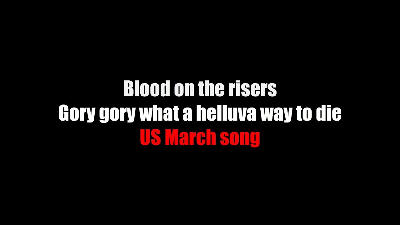 blood upon the risers lyrics