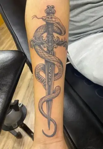 snake around dagger meaning