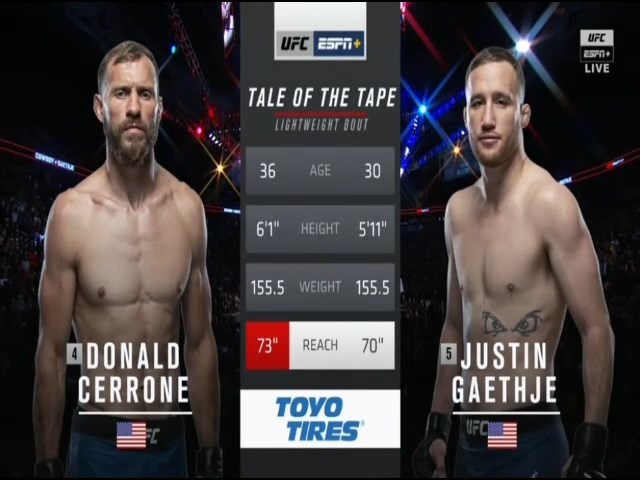 gaethje vs cerrone full fight