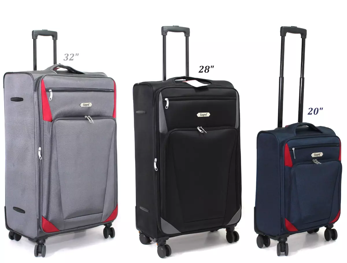 large 8 wheel suitcase