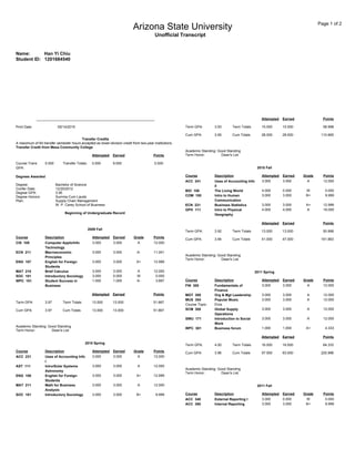 asu transcript address