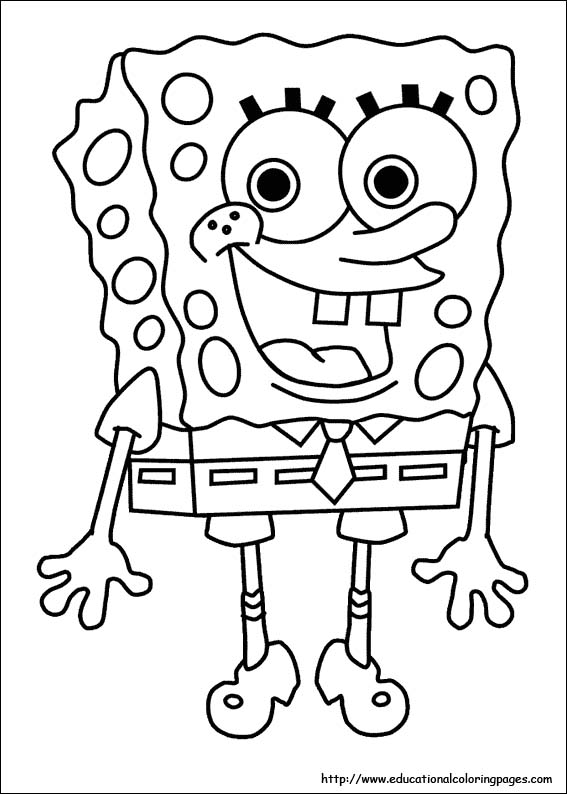 spongebob colouring sheets