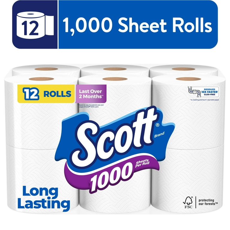 scott toilet paper 1000 sheets