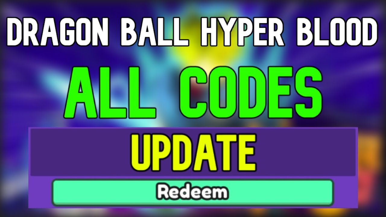 codes for dragon ball hyper blood