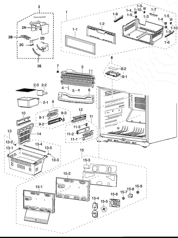 samsung fridge parts