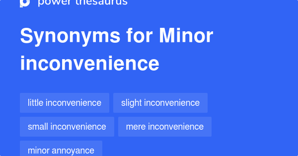 inconvenience synonym