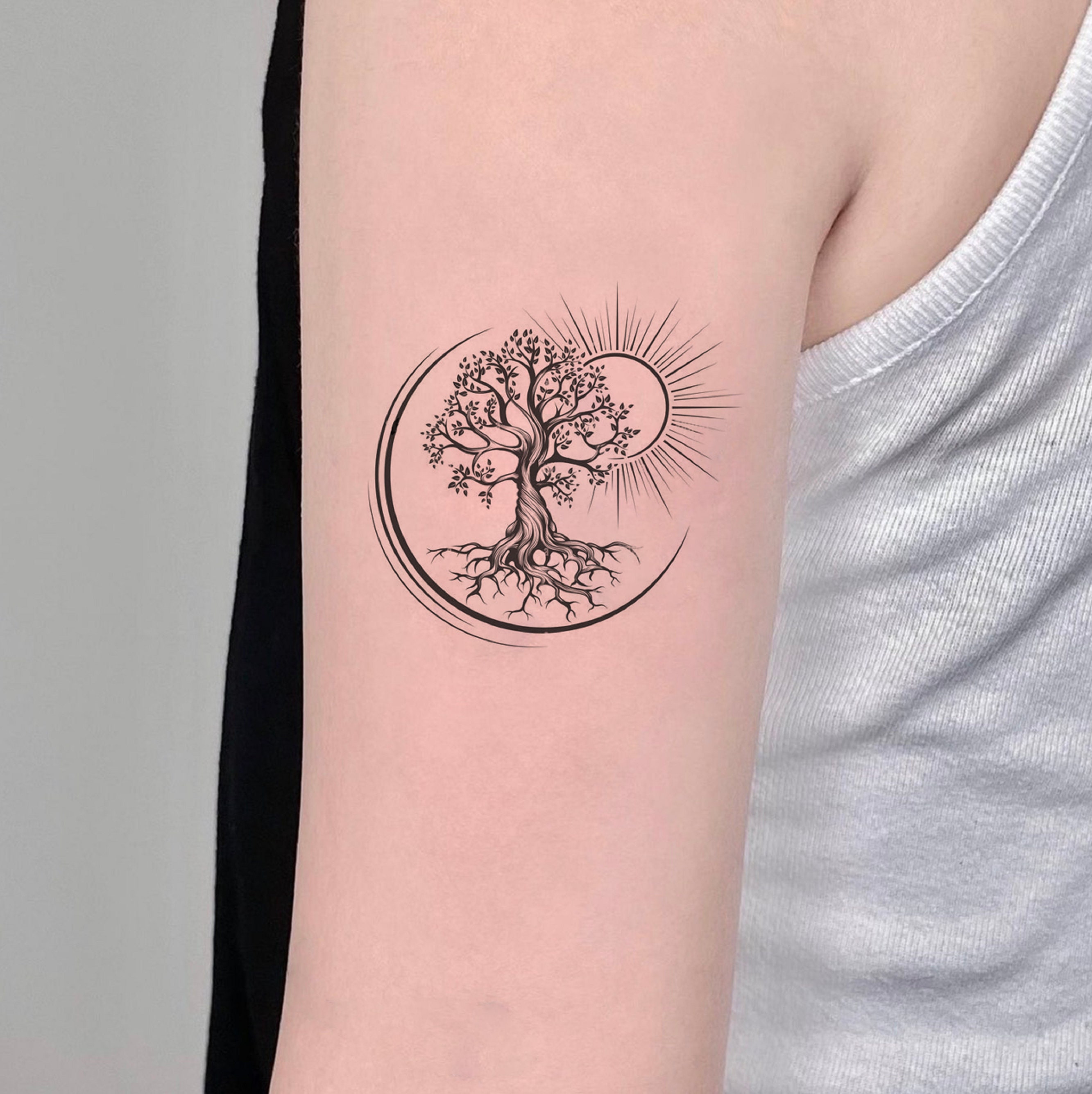 spiritual feminine unique tree of life tattoo