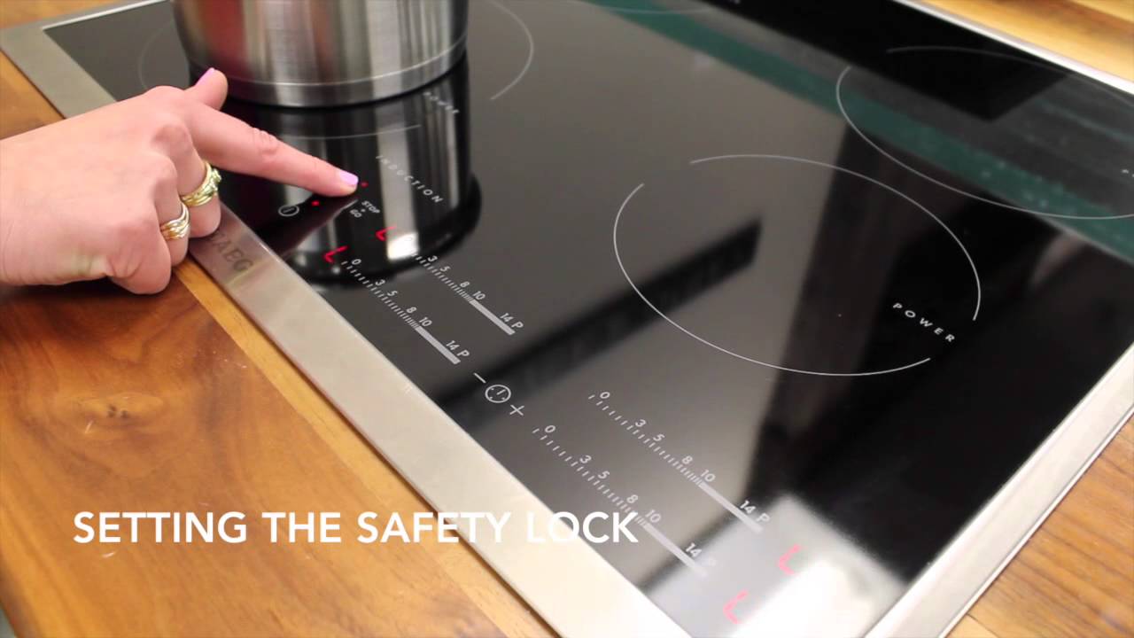 how to unlock aeg induction hob