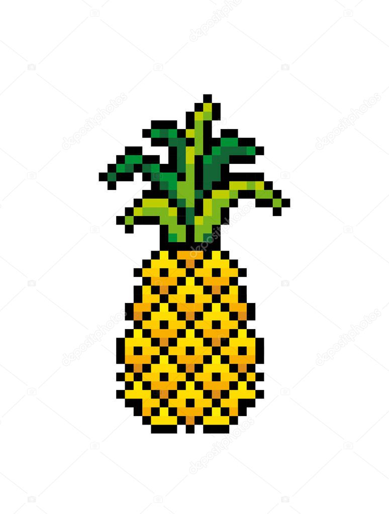 piña pixel art