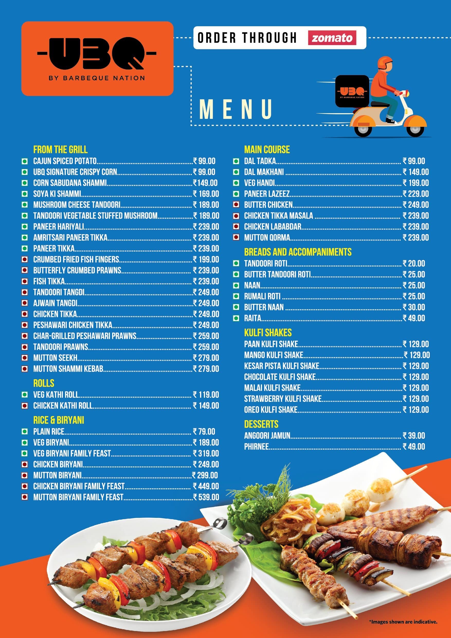 barbeque nation guwahati price menu