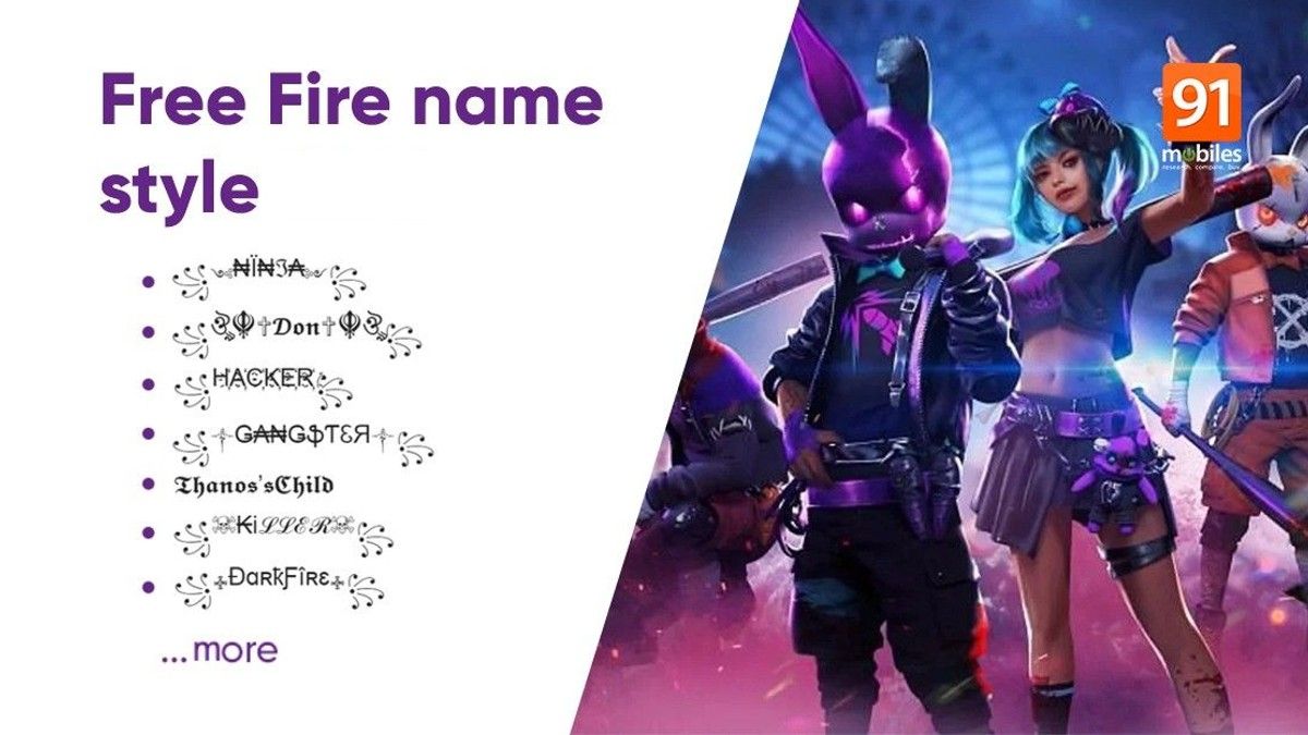 free fire best name style