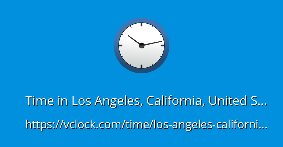 california time now