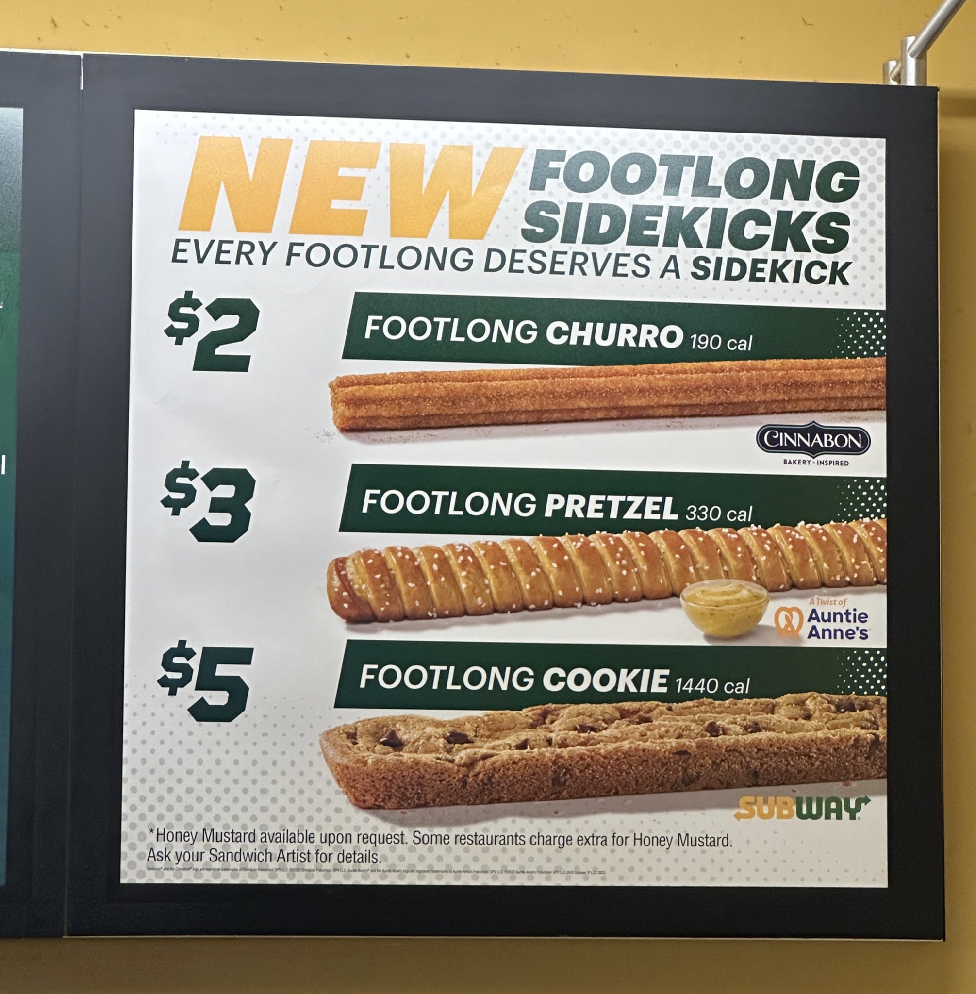 calories in subway footlong