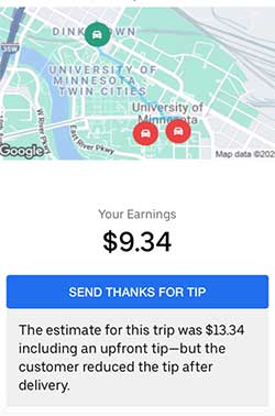 can uber drivers see your tip