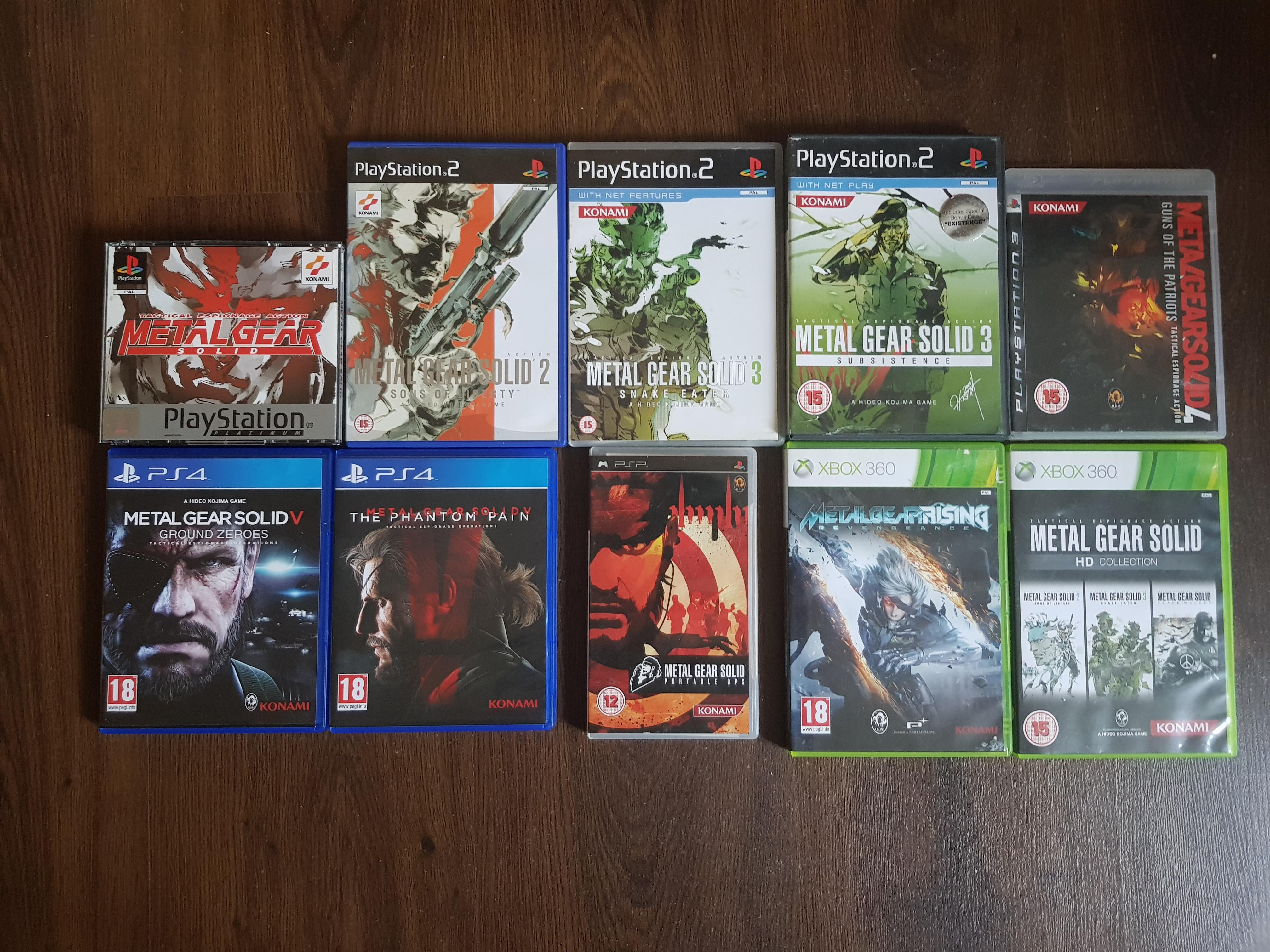 canon metal gear games