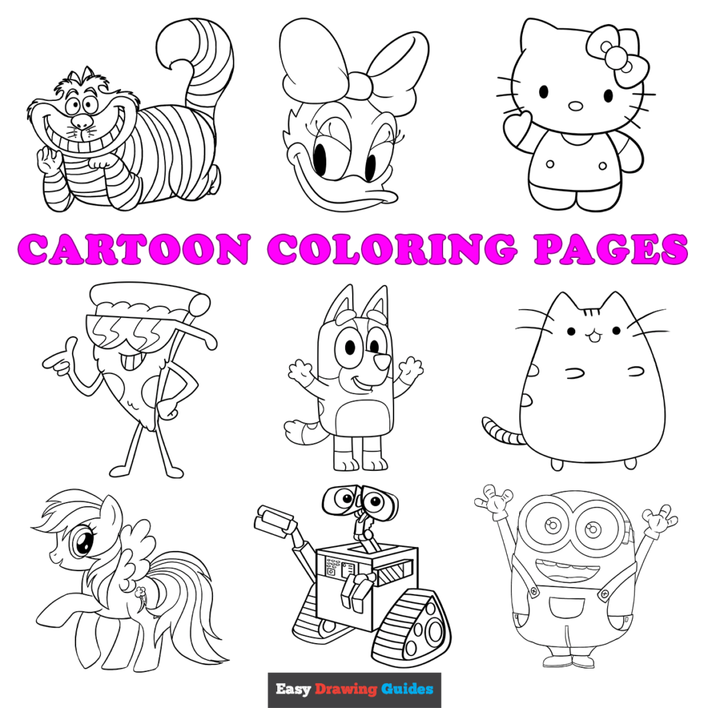 cartoon coloring page