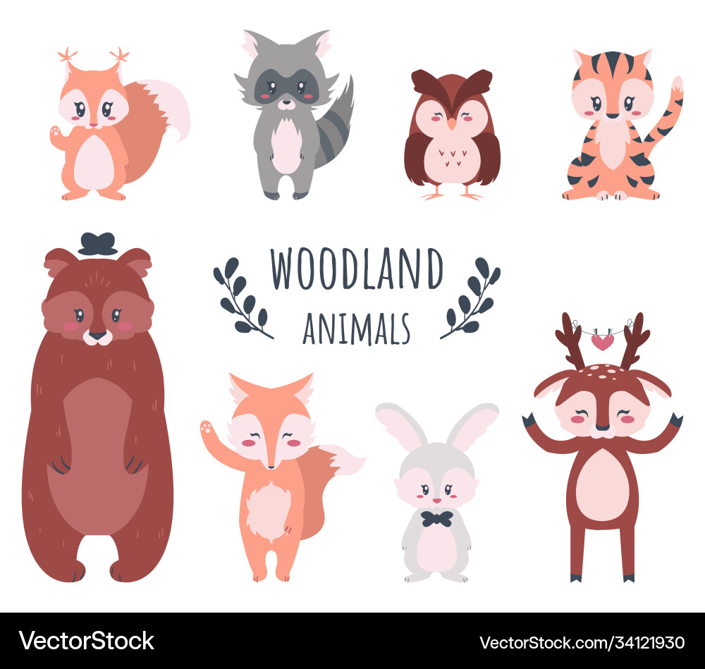 cartoon woodland creatures