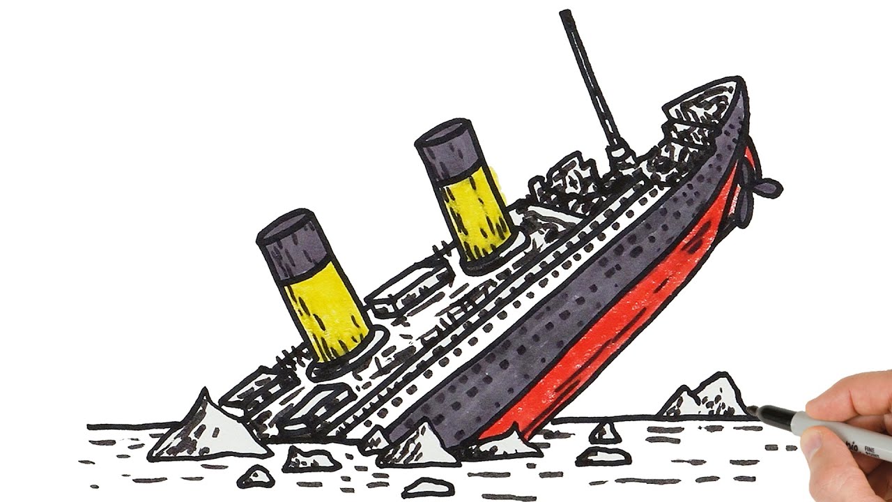 drawing titanic