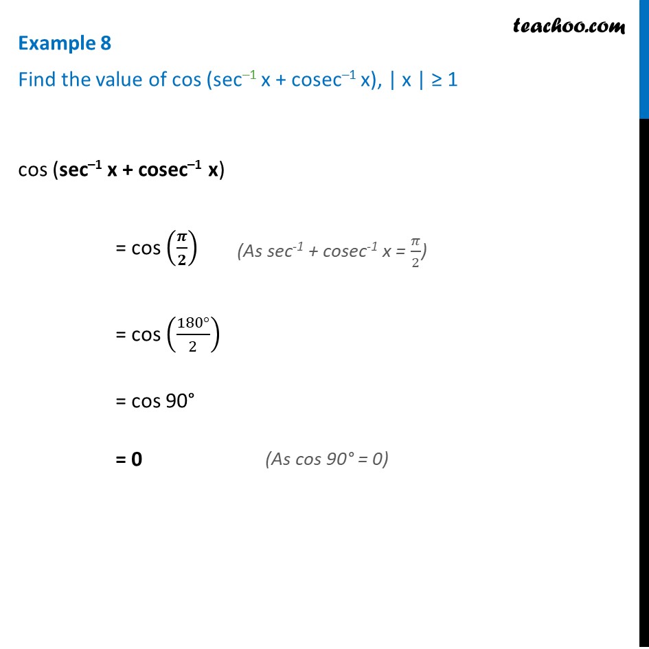 cosec inverse x