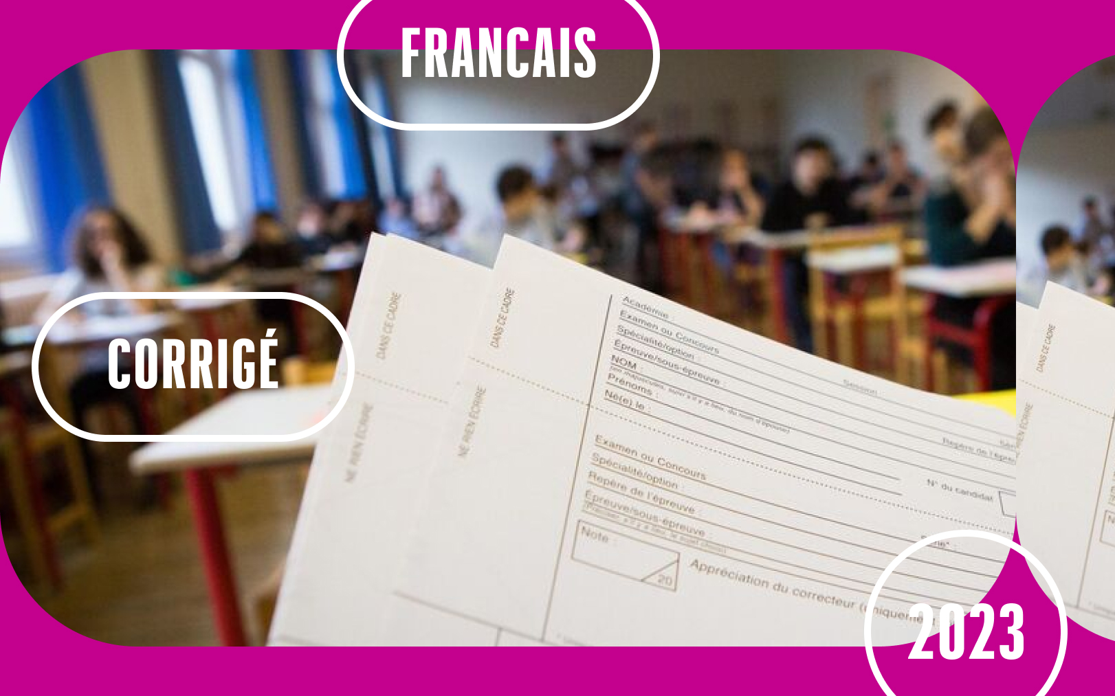 bac pro francais 2023 sujet