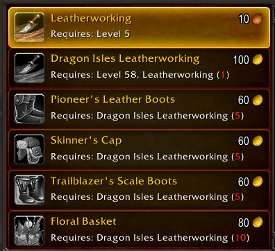 leatherworking guide dragonflight