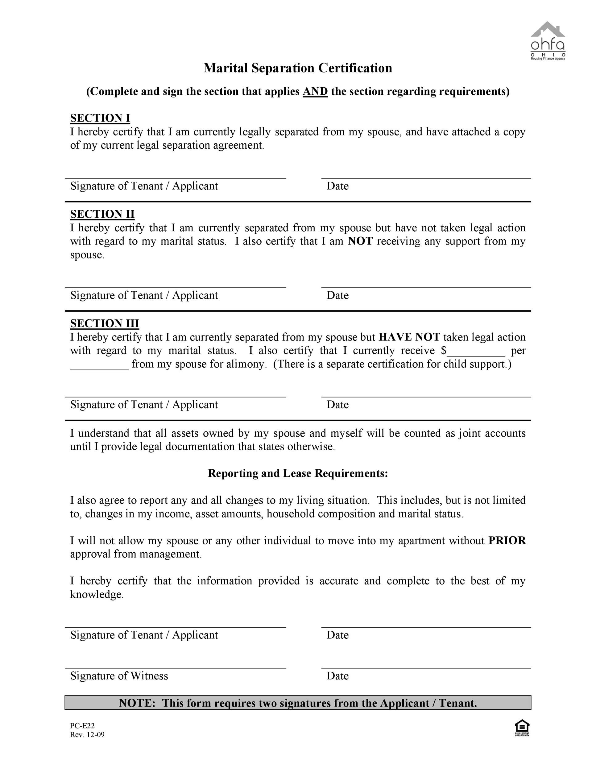 bc separation agreement template