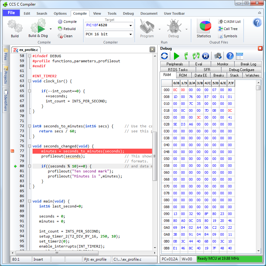 ccs c compiler example programs