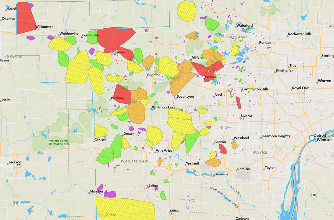 nationwide power outage map