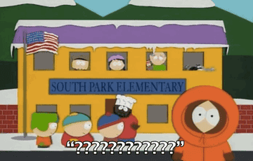 what does kenny say in the south park opening