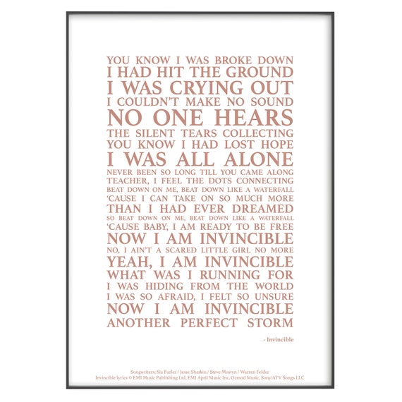 invincible lyrics