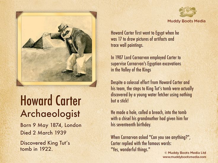 howard carter fact file