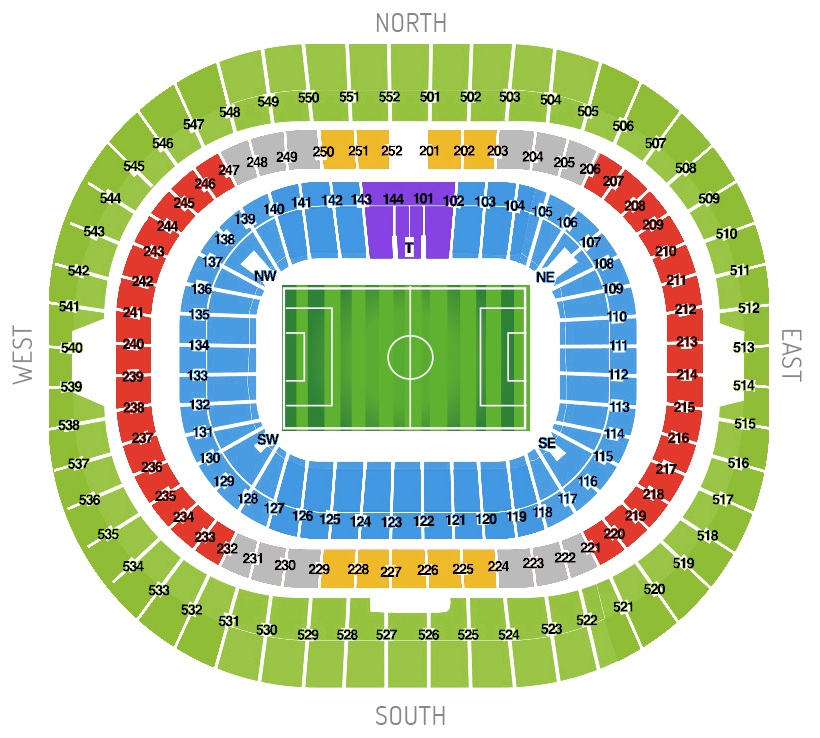 wembley arena seating plan