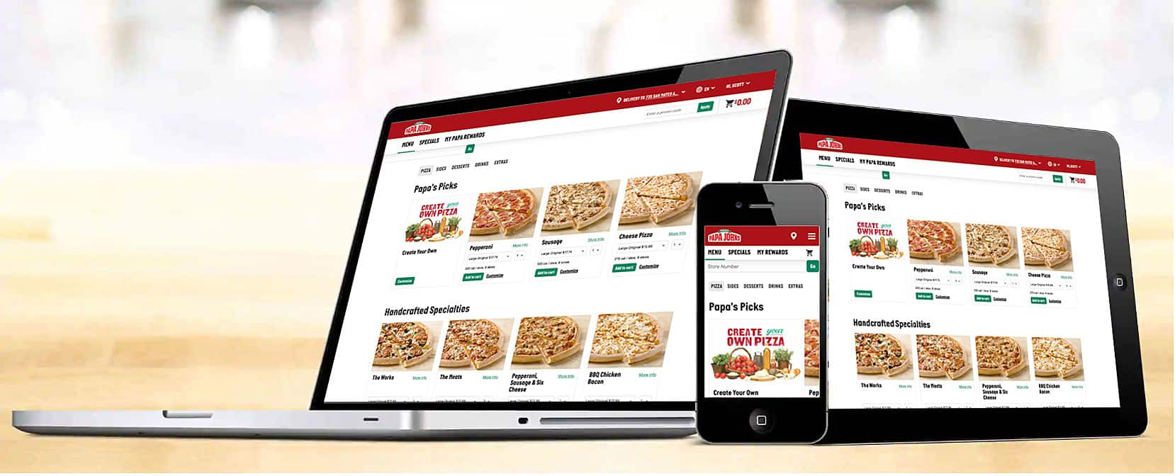 order online papa johns