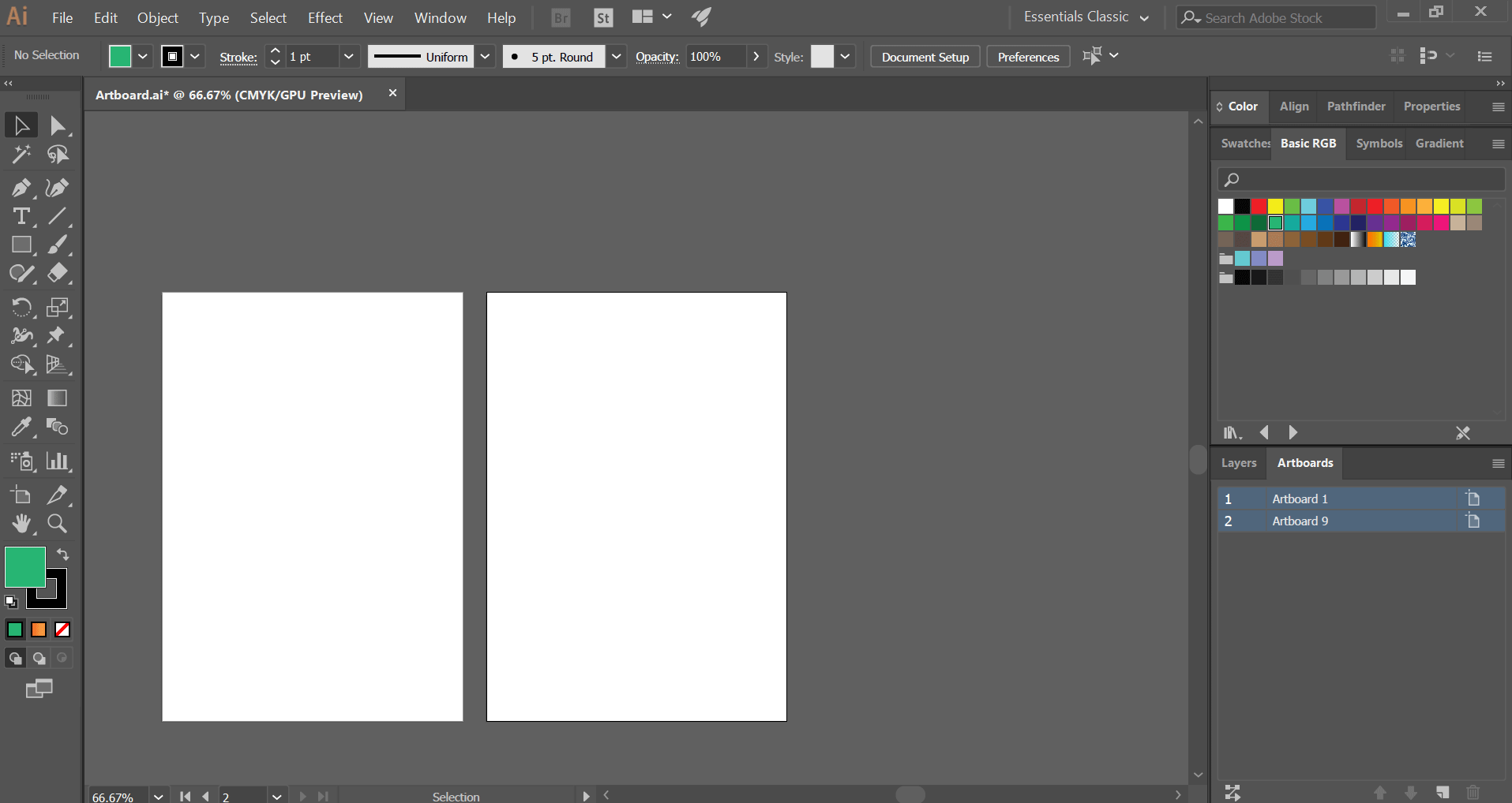 change page size illustrator