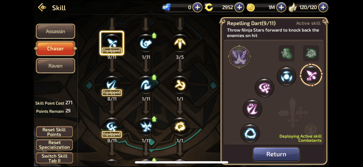 chaser skill build dragon nest