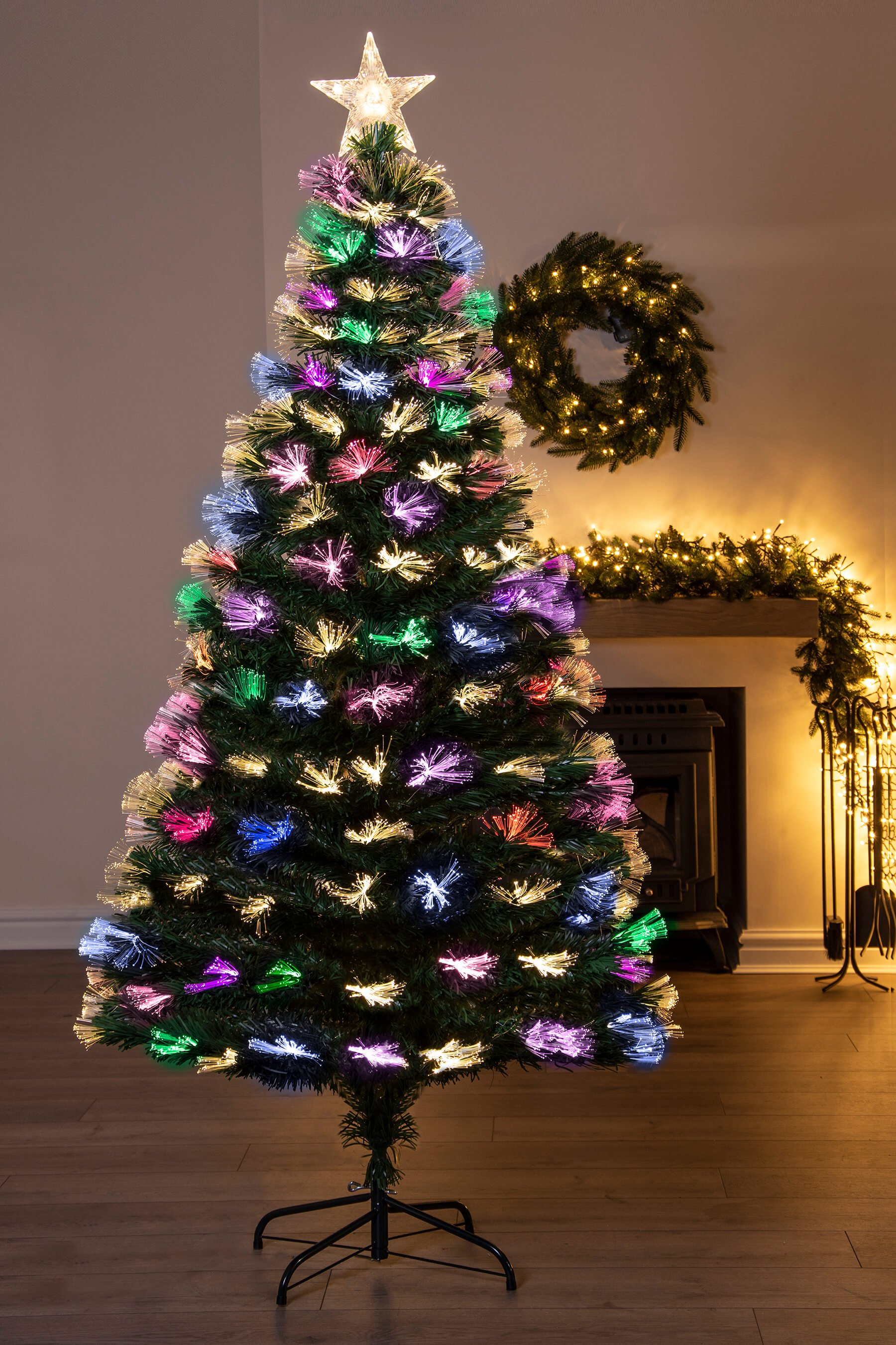 cheap fibre optic christmas tree