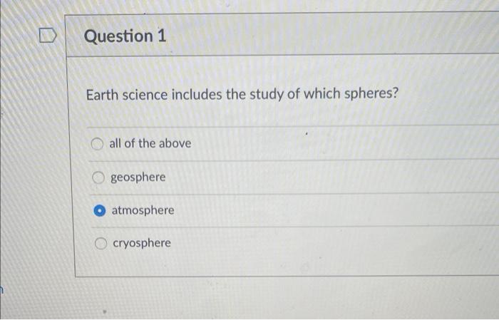 chegg earth science questions