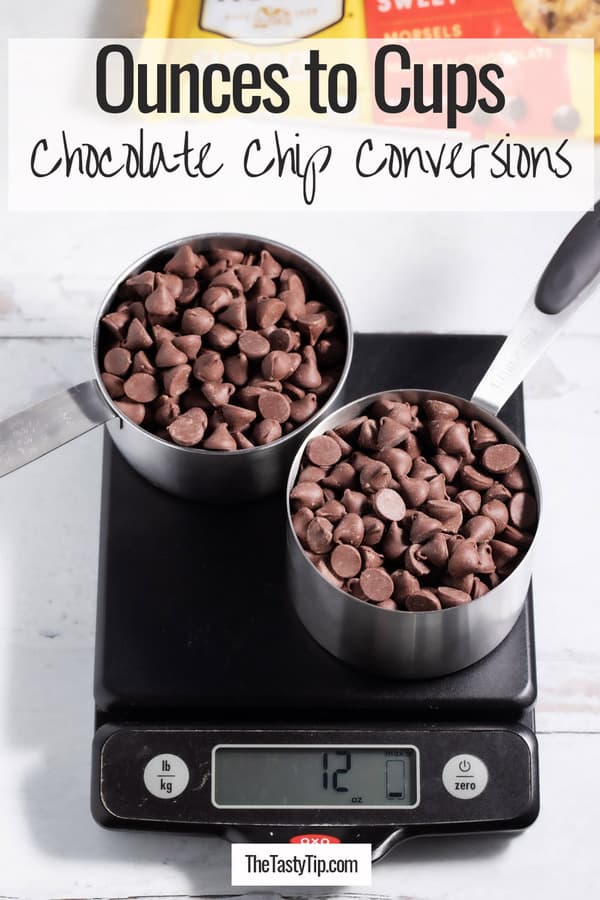 chocolate chips ounces to cups