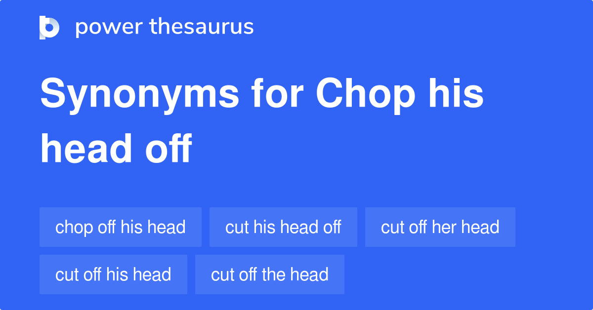 chop off synonym