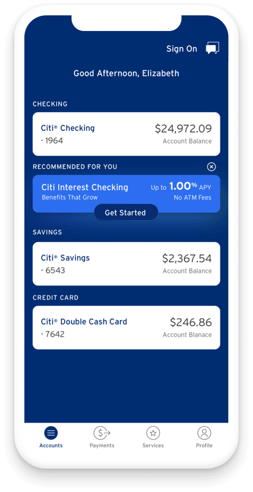 citibank open bank account