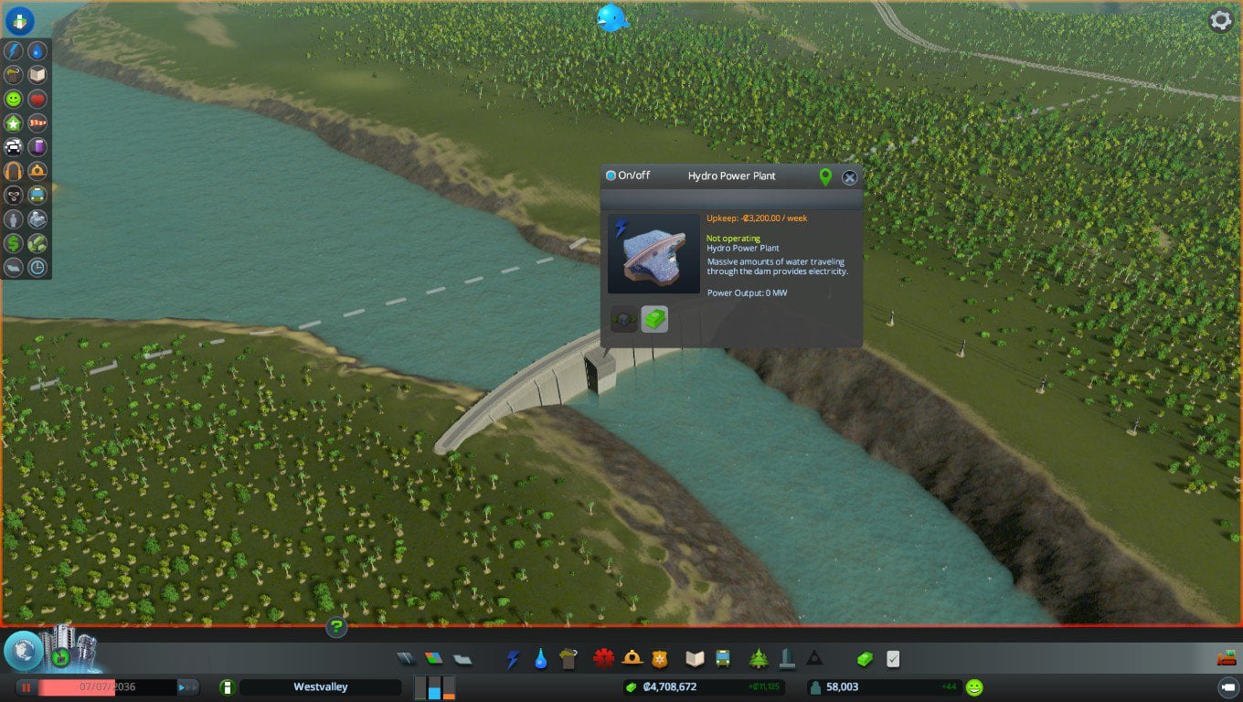 cities skylines hydro power plant