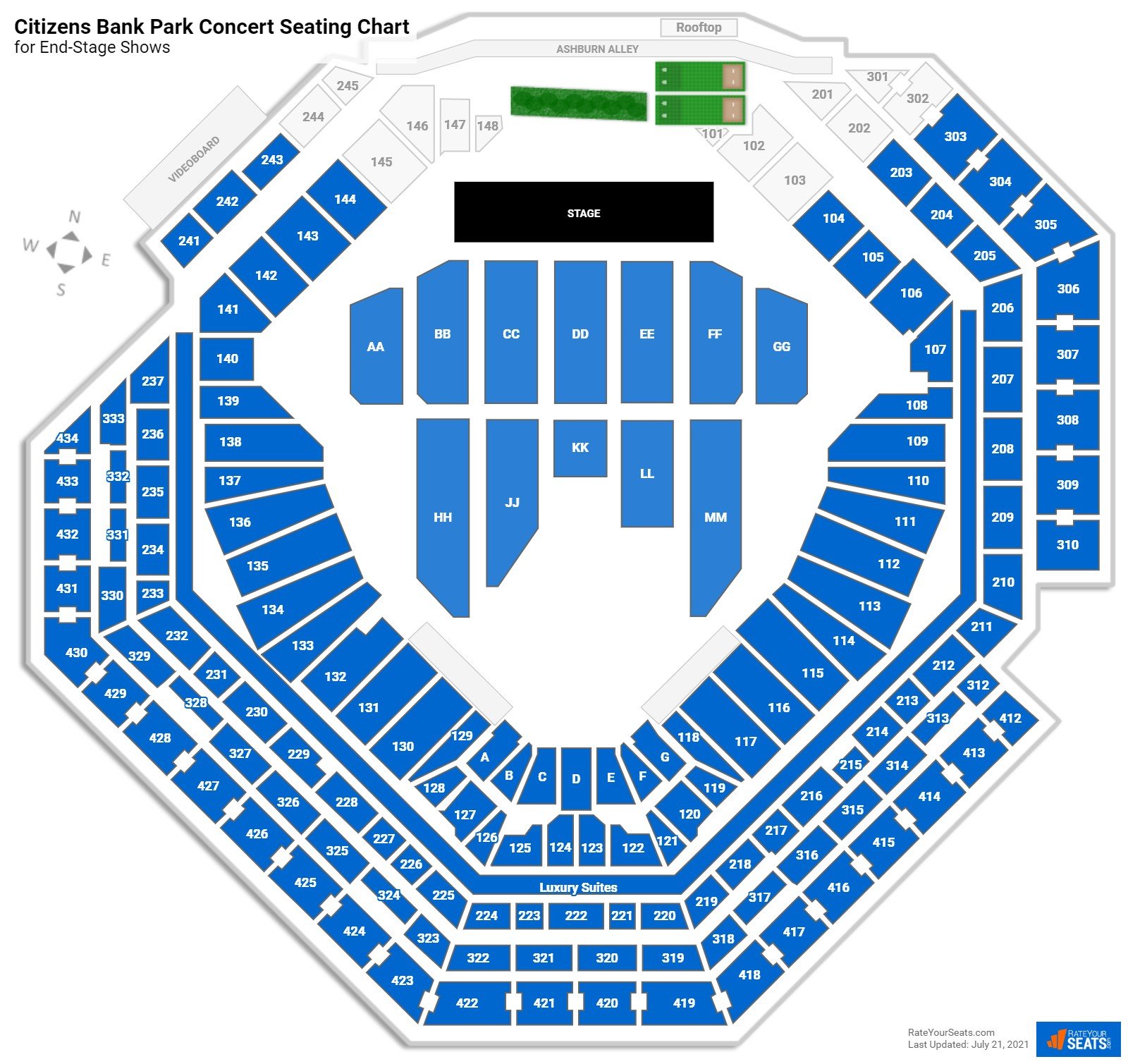 citizens bank park seating chart