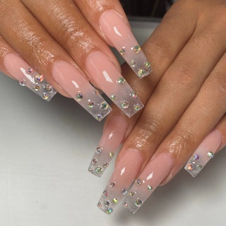 clear acrylic nails