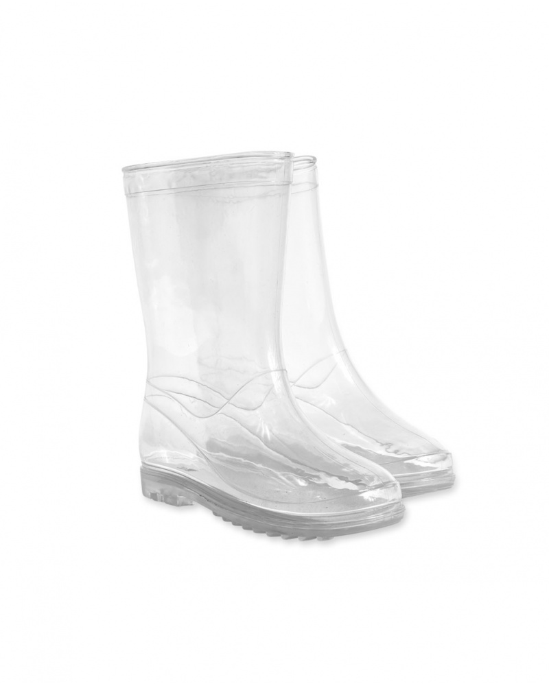 clear rain boots