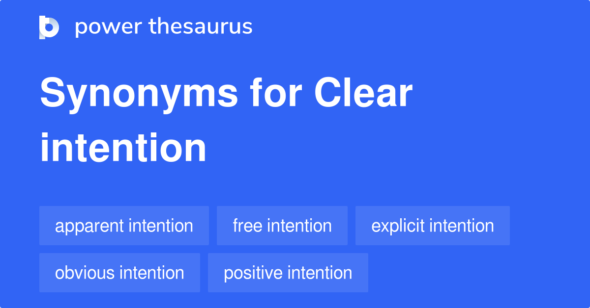 clear synonyms