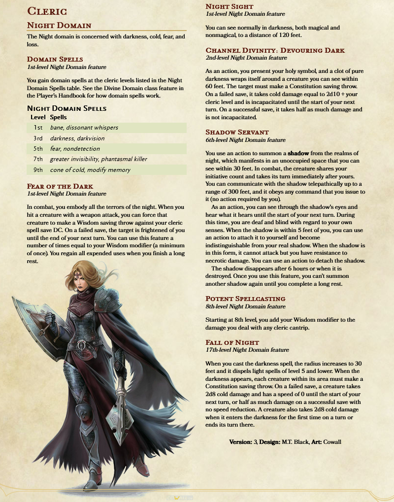 cleric domains 5e