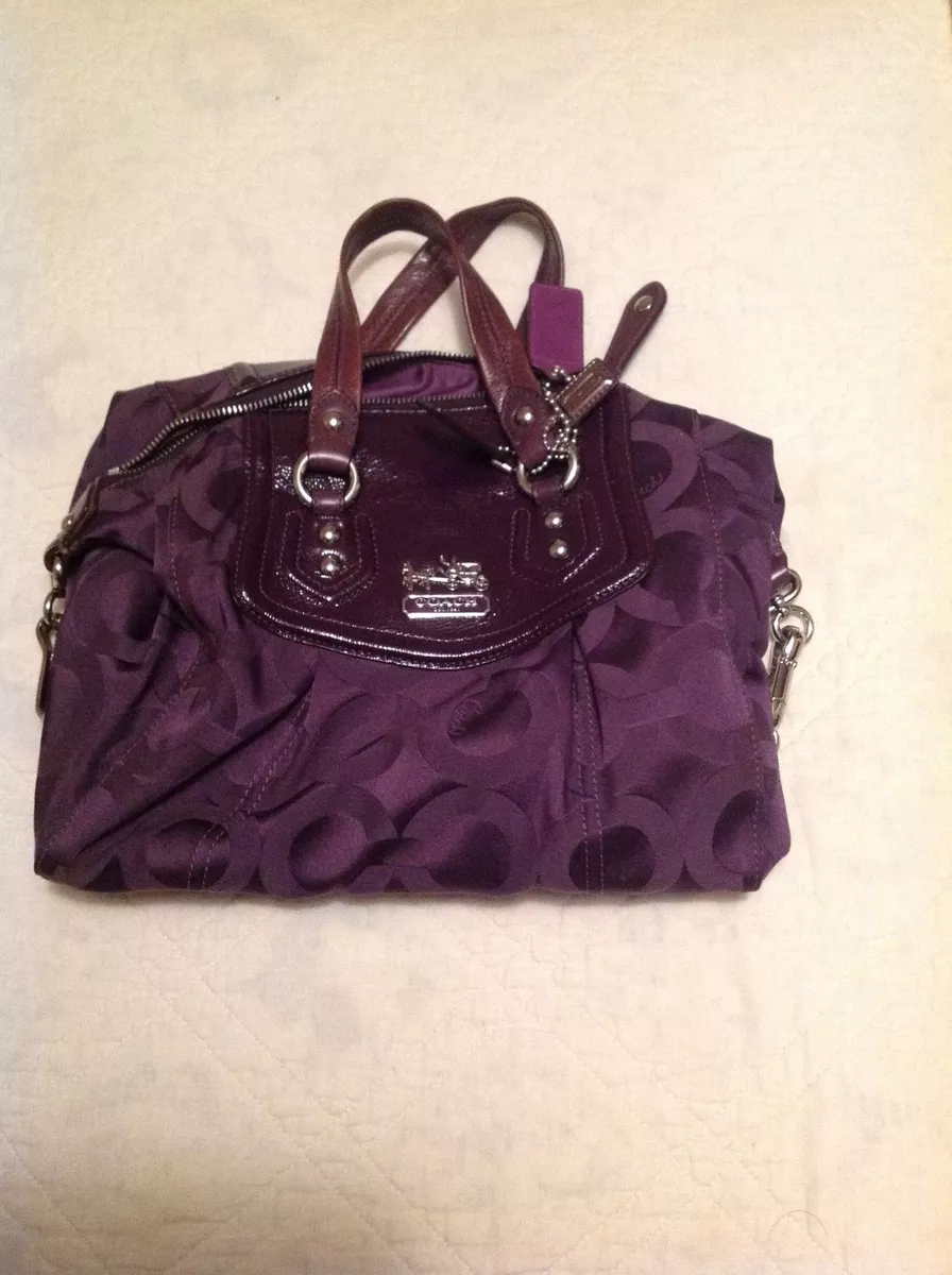 coach purple bag