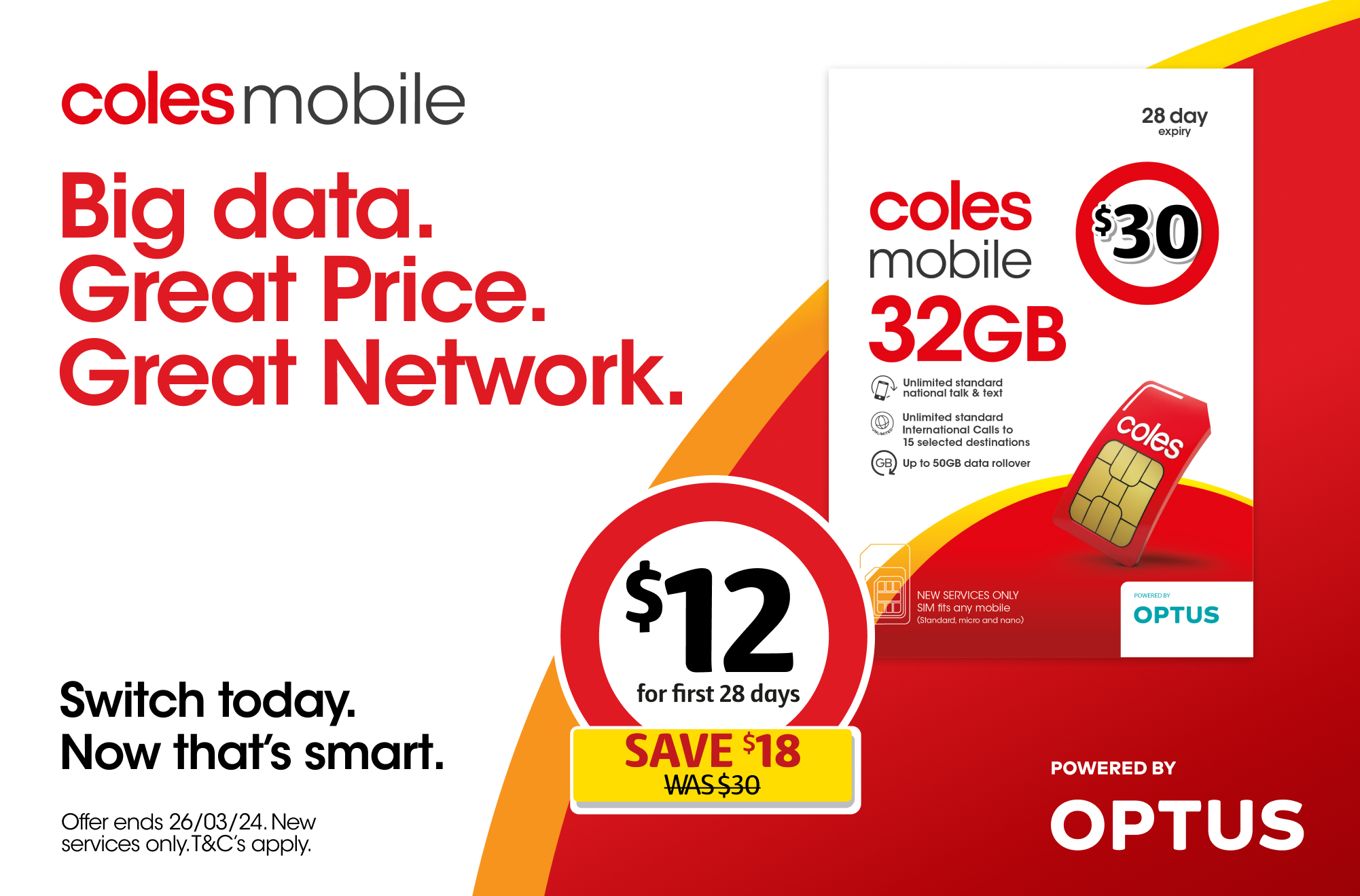 coles sim card plans